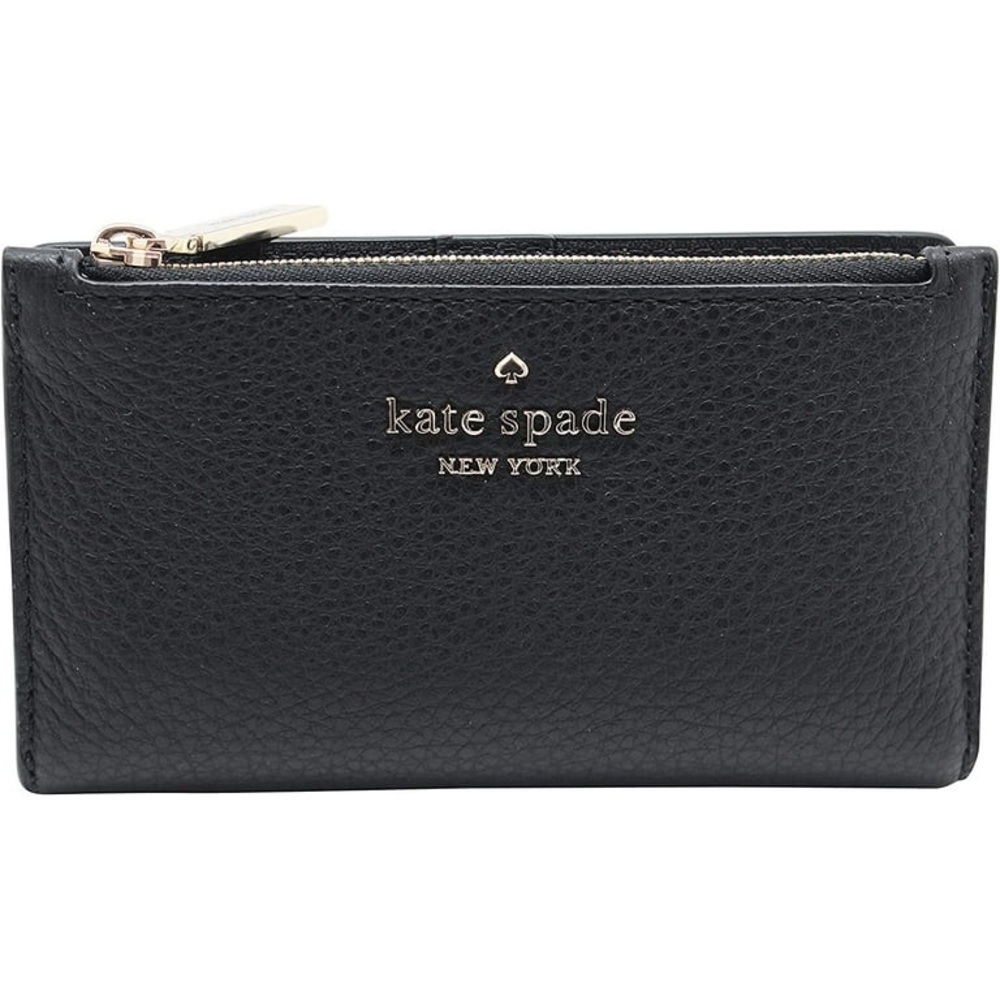 Kate Spade Black Small Slim Bifold Wallet